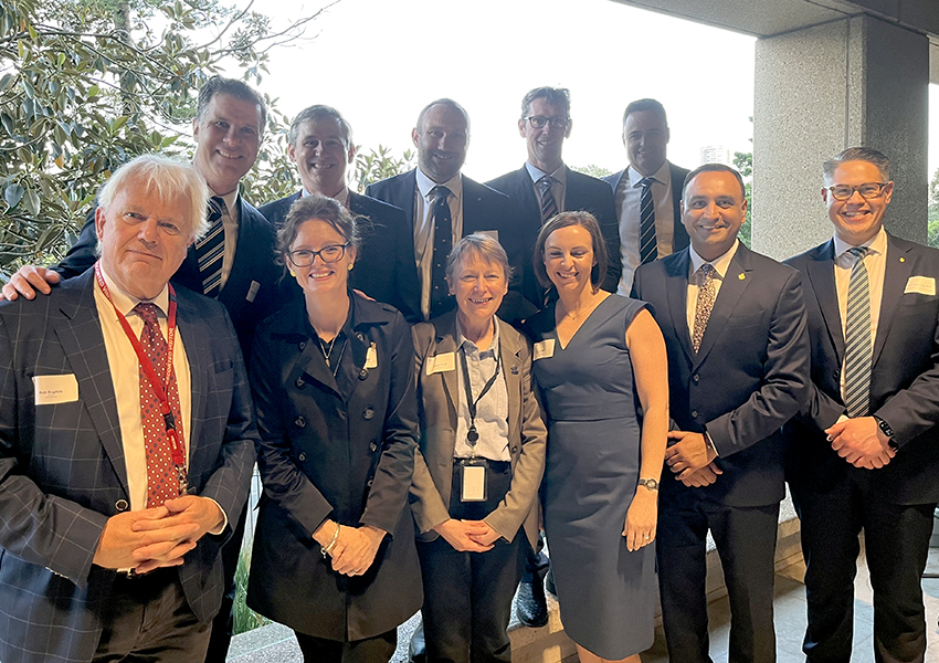 The Cotton Australia Board and management team with senior members of the NSW Opposition at Parliament House.