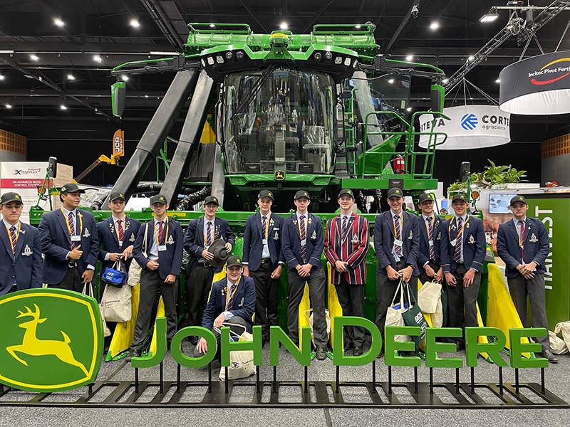 Students from the Southport School at the Cotton Conference in 2022