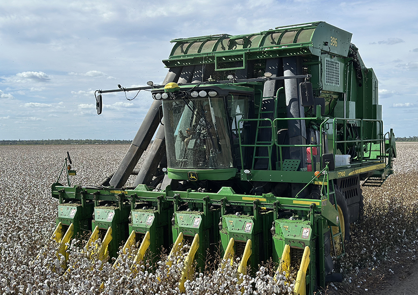 Emerald cotton grower and Queensland Farmers Federation President Aaron Kiely's property