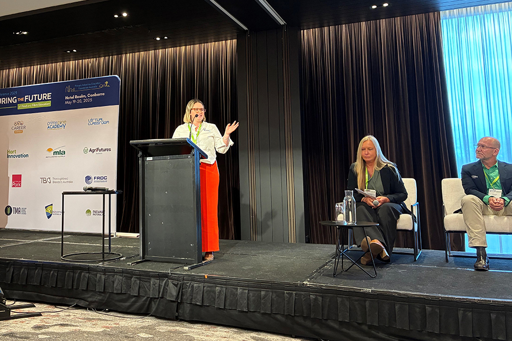 Grace Griffiths delivered a keynote address on agriculture careers