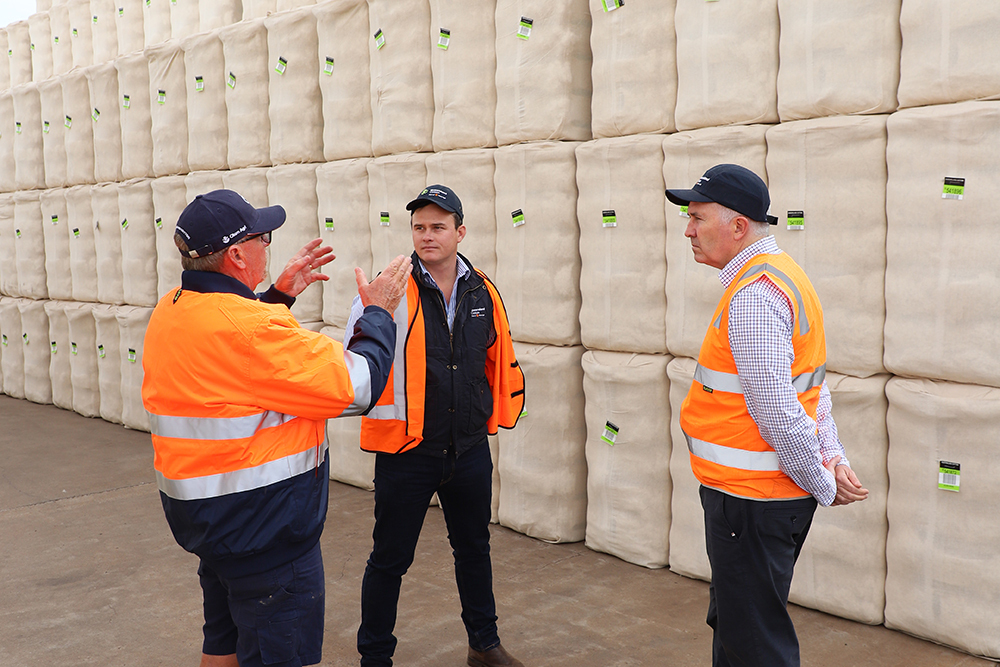 It was the Senator’s first visit to a cotton gin. Discussions at the gin focused on the importance of the cotton industry to the local community