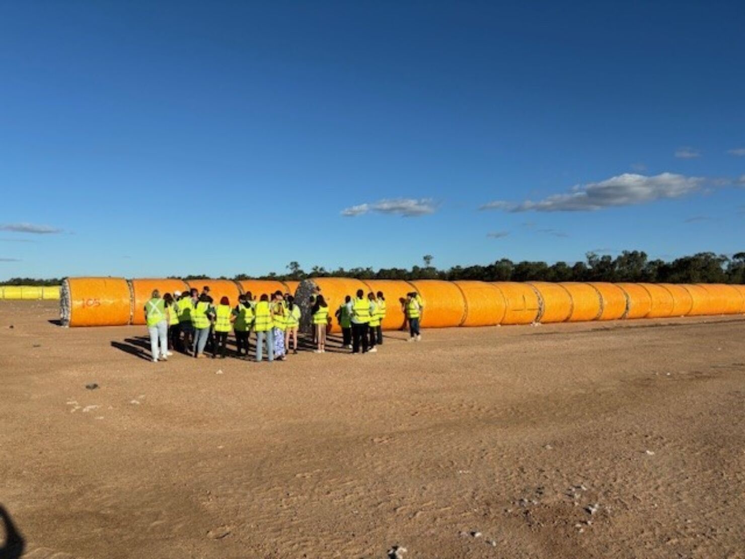 The event featured a visit to the local cotton gin