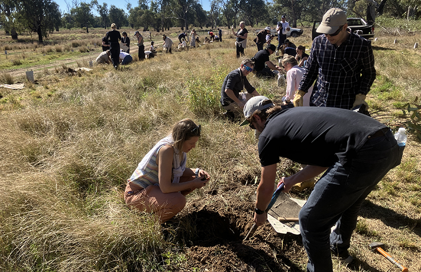 Delegates had the opportunity to plant trees as a part of the Country Road Biodiversity Project