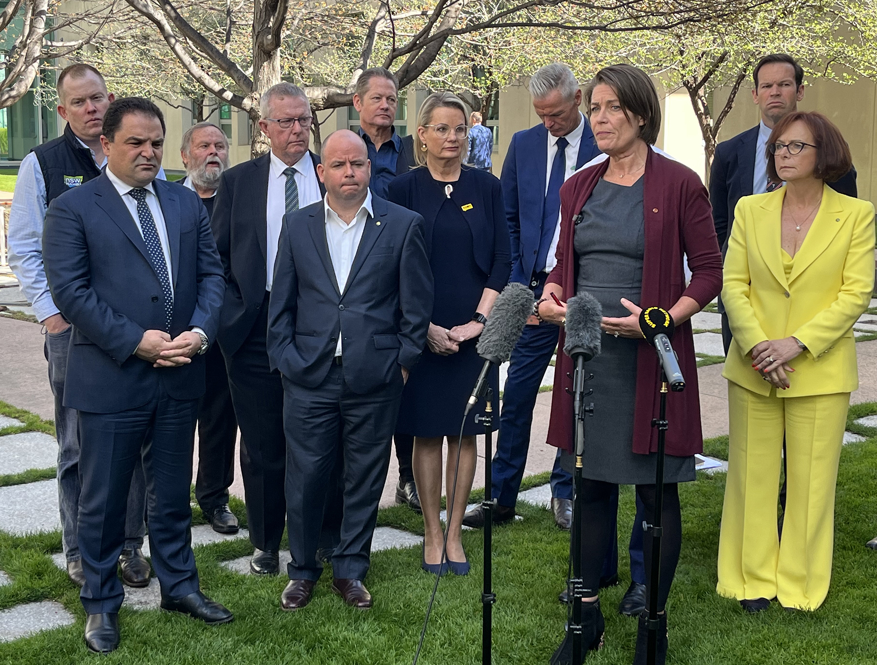 Michael Murray of Cotton Australia joined with peak agriculture bodies in Canberra to voice their opposition to the proposed Water Act amendments