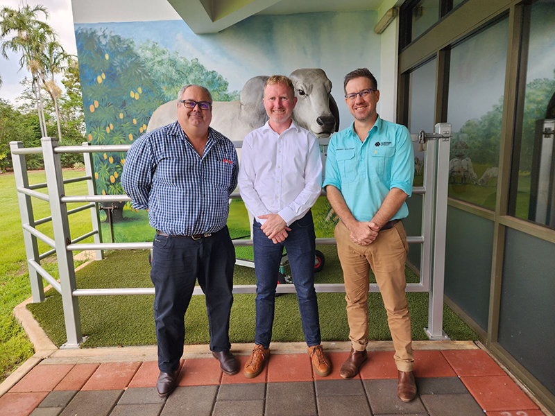 Jed Matz, Deputy CEO, Department of Industry Tourism and Trade, Northern Territory Government with Chris Cosgrove and Andrew Bayliss, Senior Director, Agribusiness Development, Department of Industry Tourism and Trade, Northern Territory Government