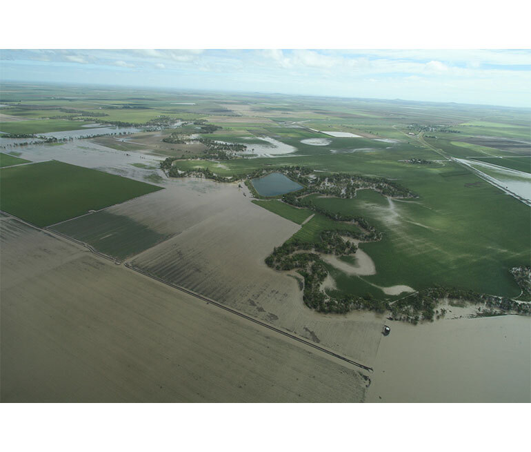 Floods in rural Australia.