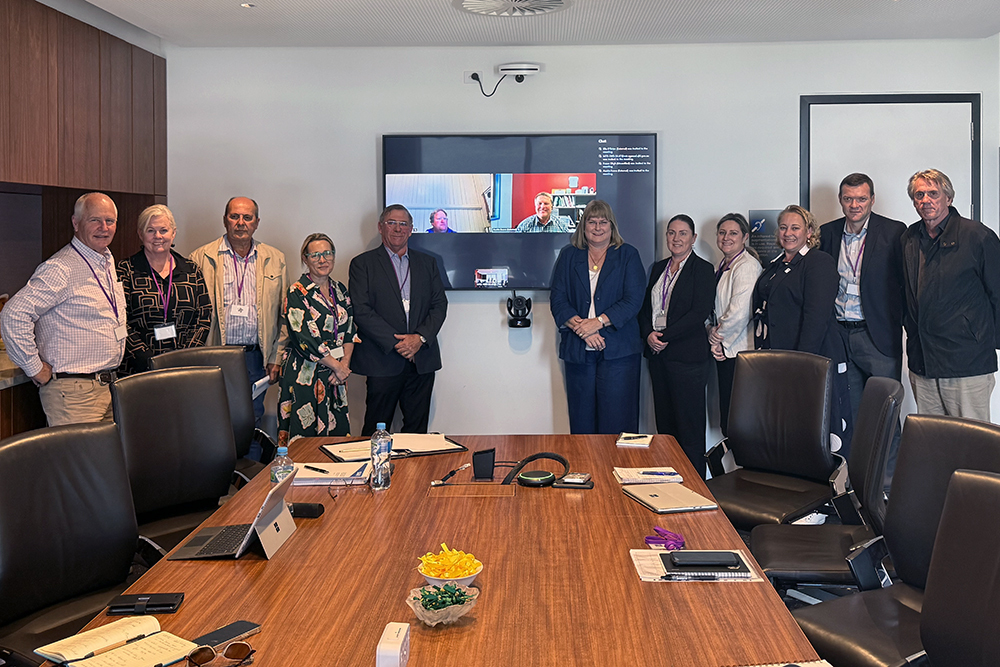 Cotton Australia General Manager Michael Murray with the QFF delegation that met with Queensland Water Minister