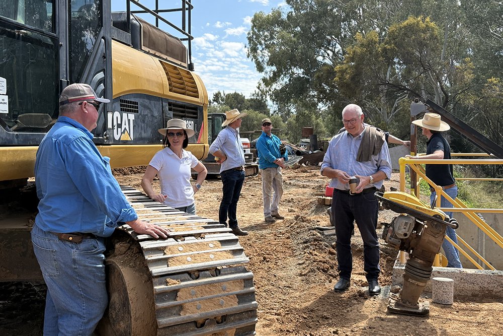 A great opportunity for the board to look at the results of the government infrastructure project underway at Narromine