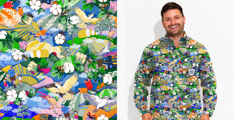 Made from 100% Australian cotton, verified by Cotton Australia, the shirts are built tough with a relaxed fit, reinforced stitching and durable cotton drill construction