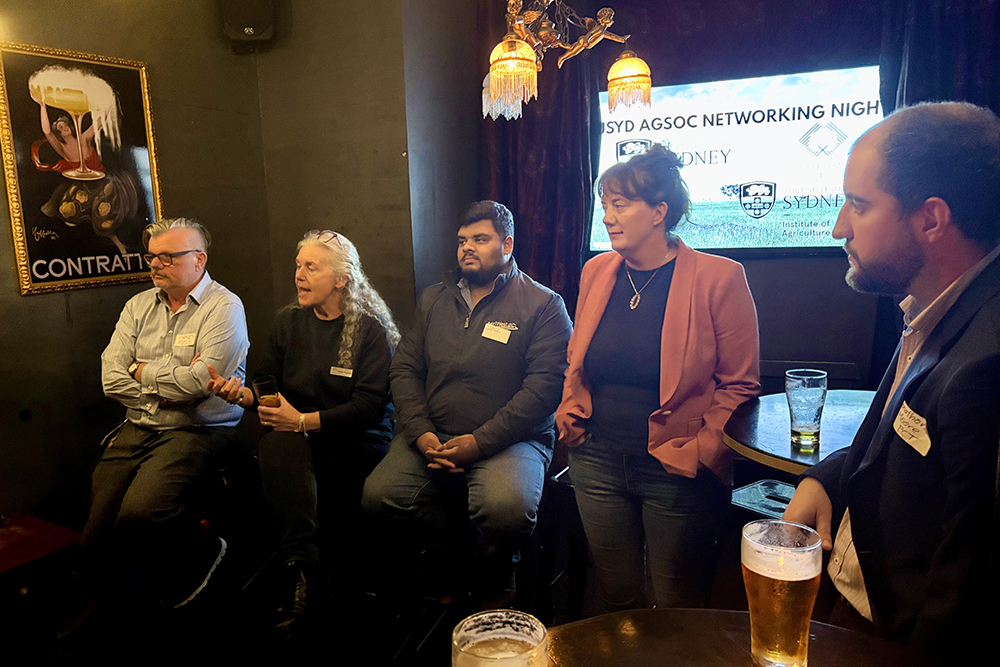 Cotton Australia's Jenny Hughes was there to connect with students at the the University of Sydney Agricultural Society’s networking night