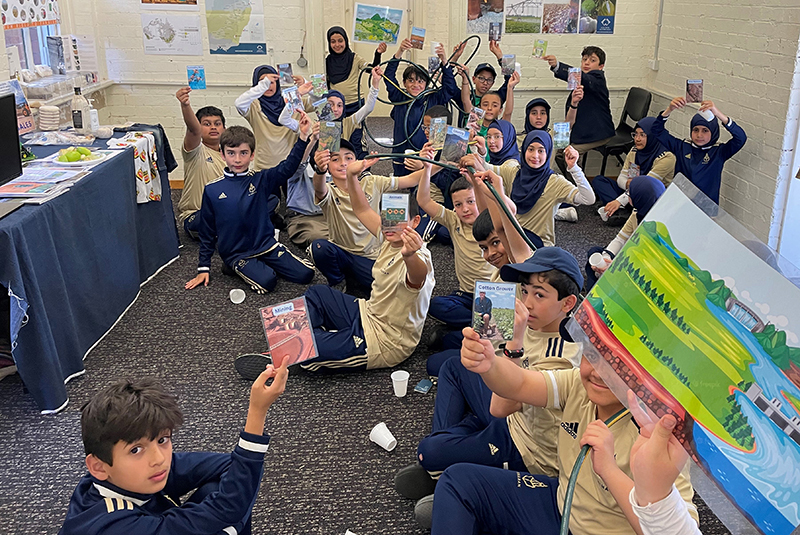 The water sharing game at the Youth Eco-Summit